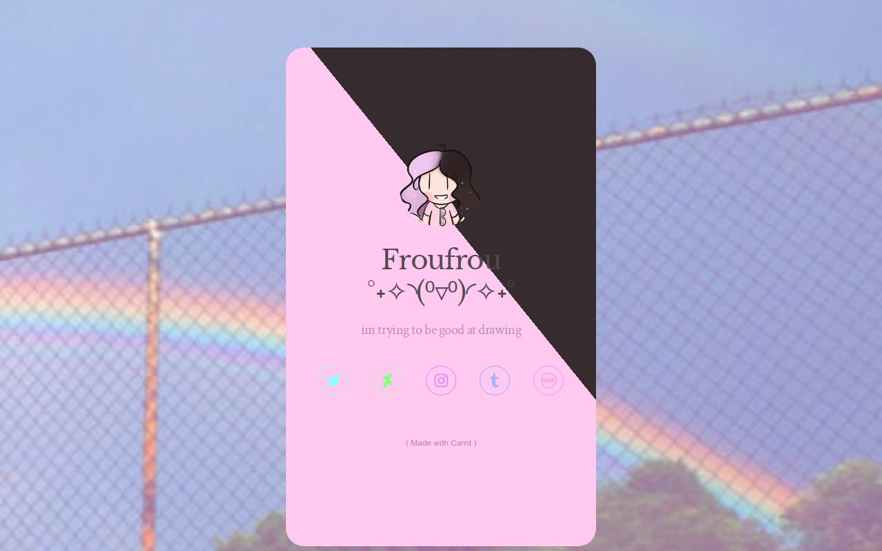 Carrd profile picture for @froufrou